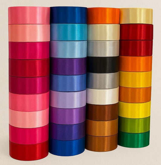 Cinta satín 4 cm en variedad de colores