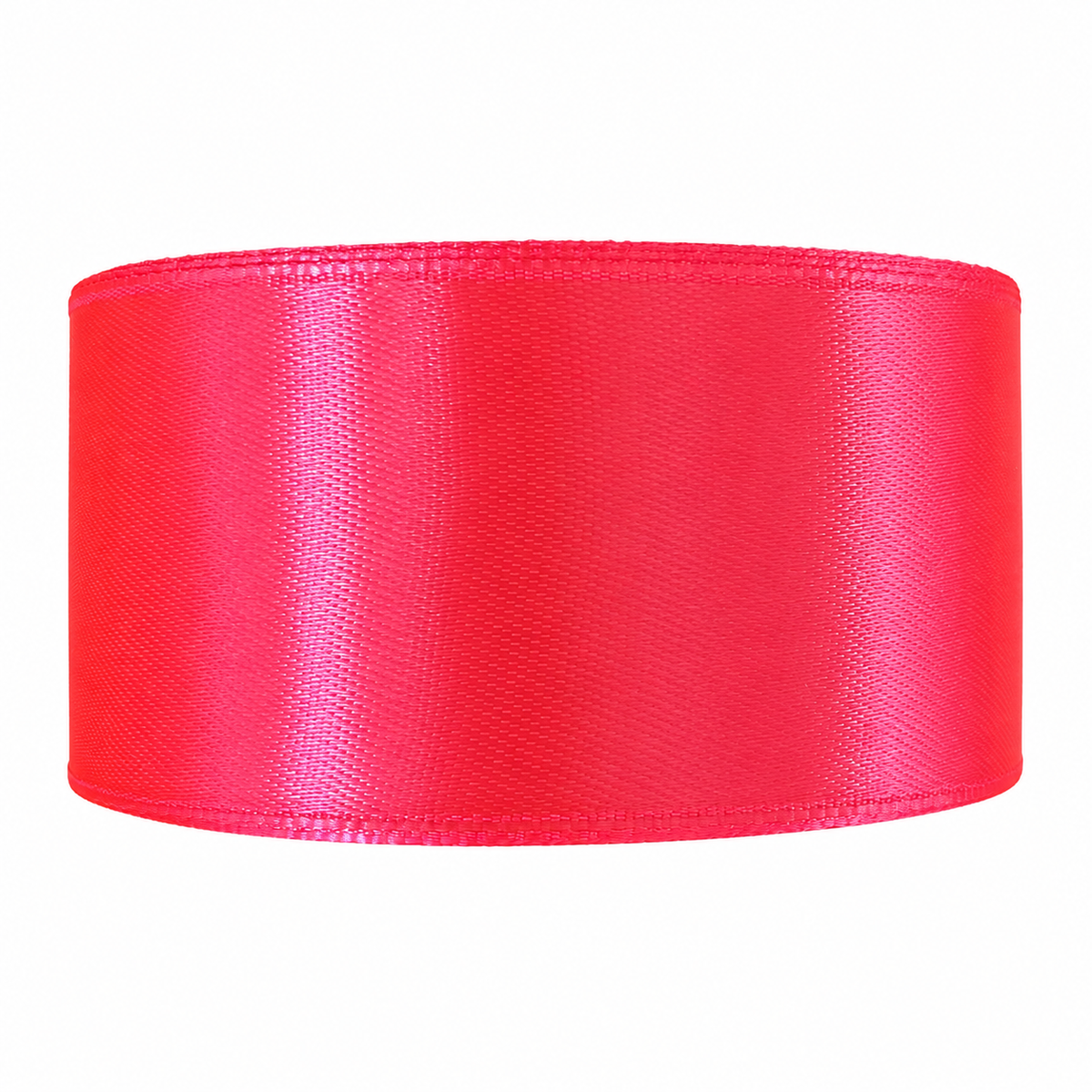 Cinta satín 4 cm x 25 yardas color Fucsia neón referencia 1005 - Natuflor