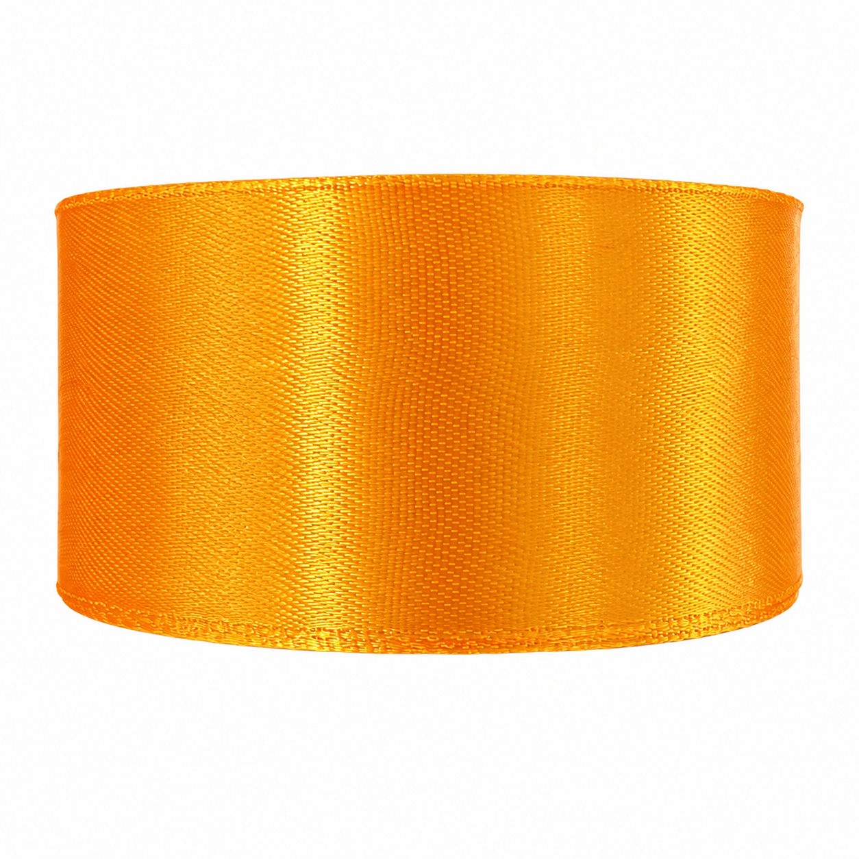 Cinta satín 4 cm x 25 yardas color Amarillo girasol referencia 1017 - Natuflor