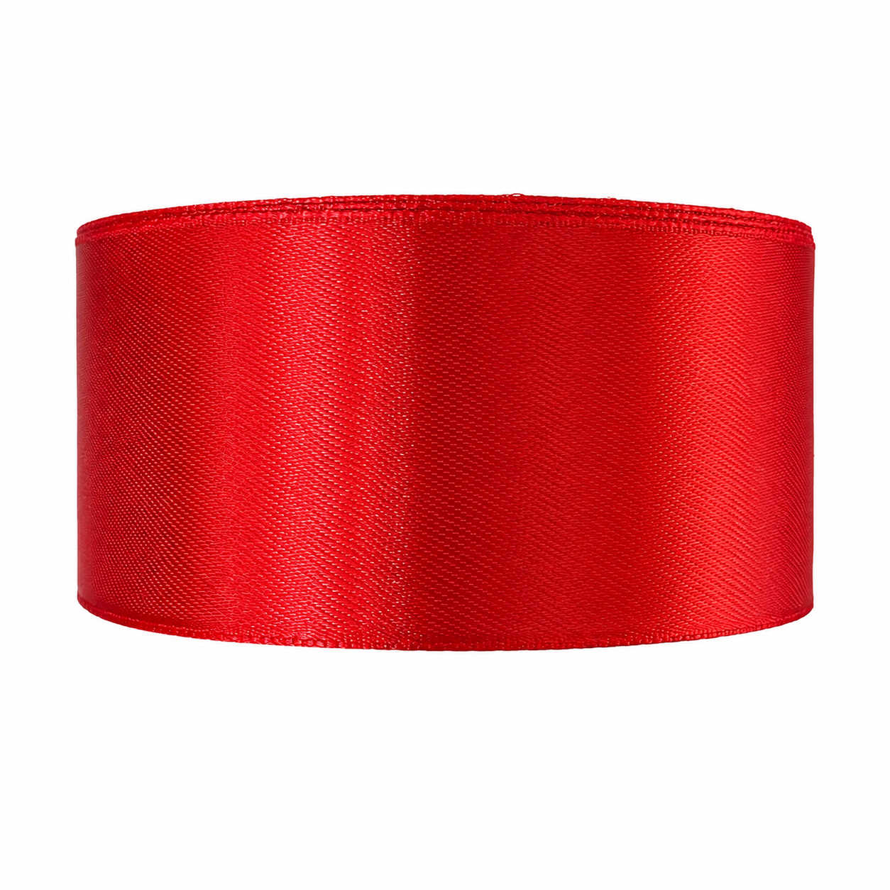 Cinta satín 4 cm x 25 yardas color Rojo pasión referencia 1026 - Natuflor