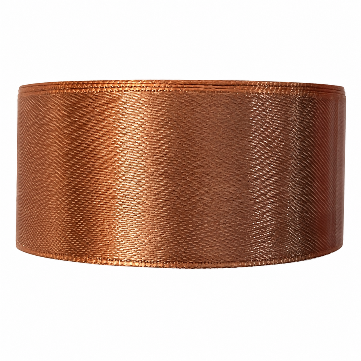 Cinta satín 4 cm x 25 yardas color Café claro referencia 1030 - Natuflor