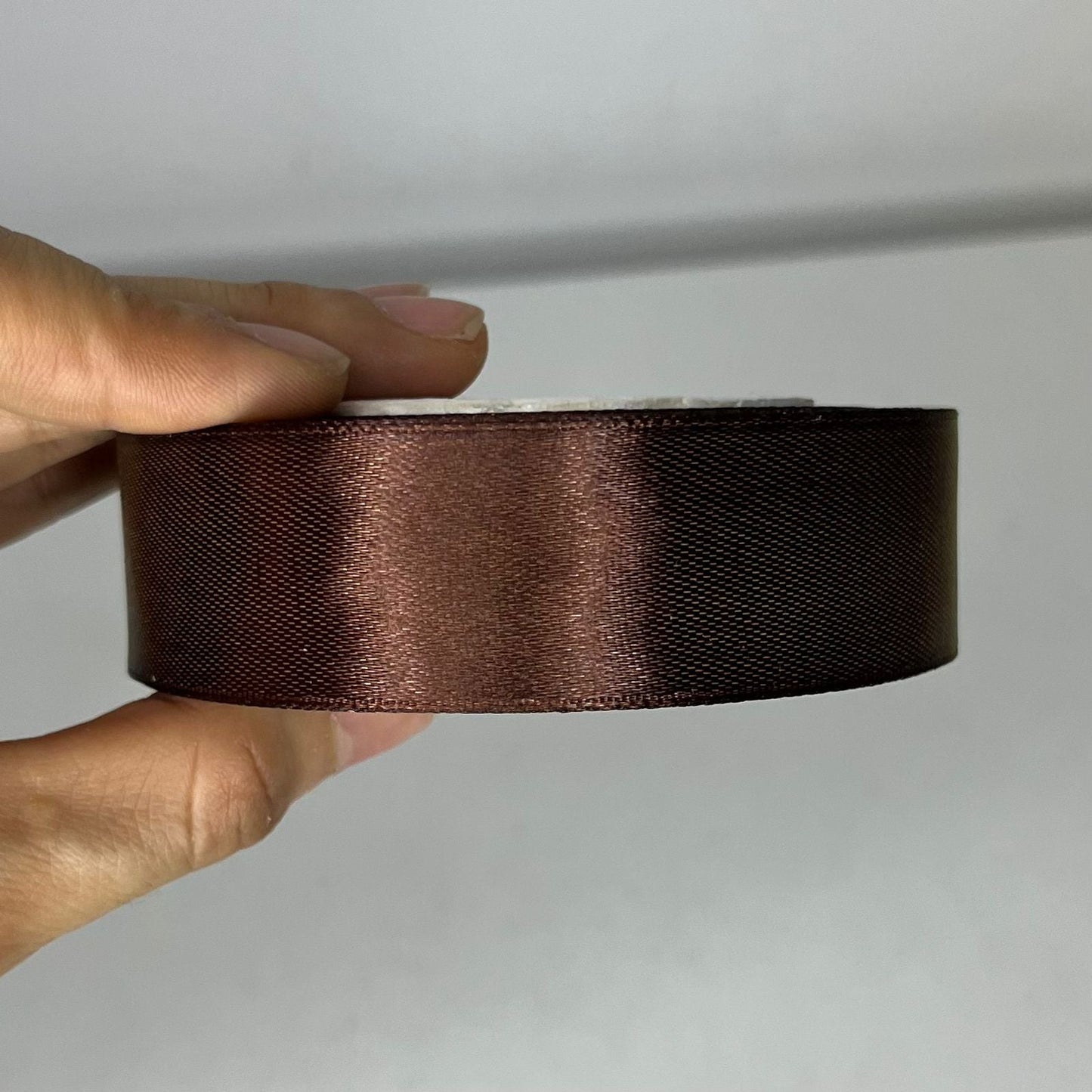 Cinta satín 2.5cm Café oscuro #1032