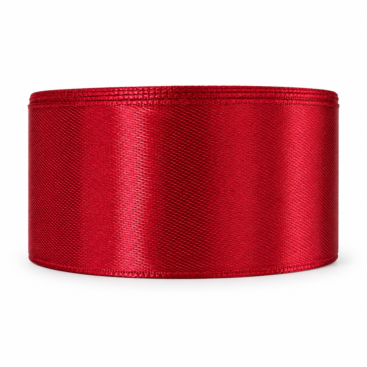 Cinta satín 4 cm x 25 yardas color Rojo toro referencia 1033 - Natuflor