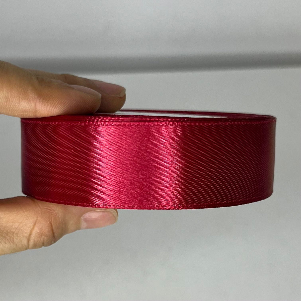 Cinta satín 2.5cm Rojo toro #1033