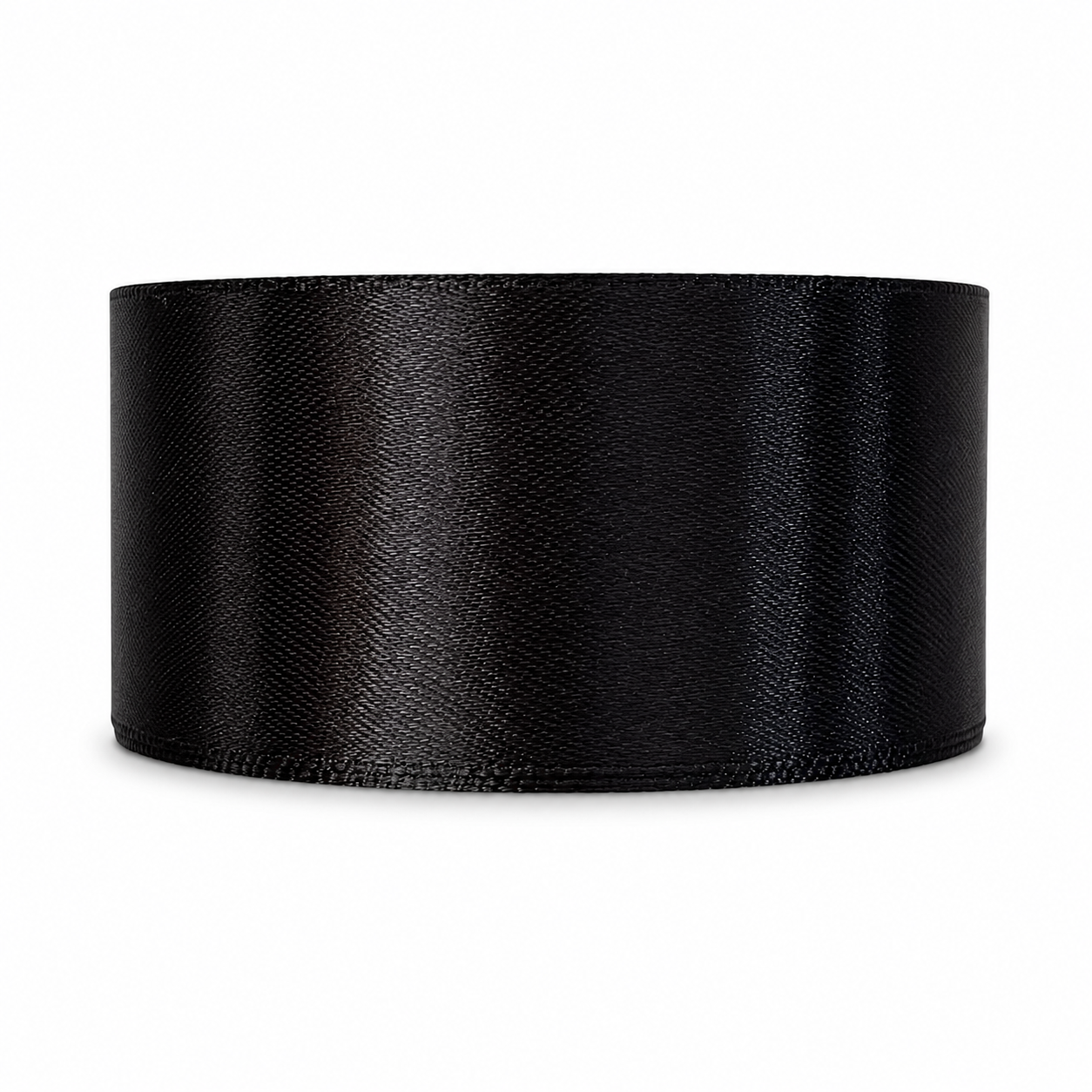 Cinta satín 4 cm x 25 yardas color Negro referencia 1039 - Natuflor