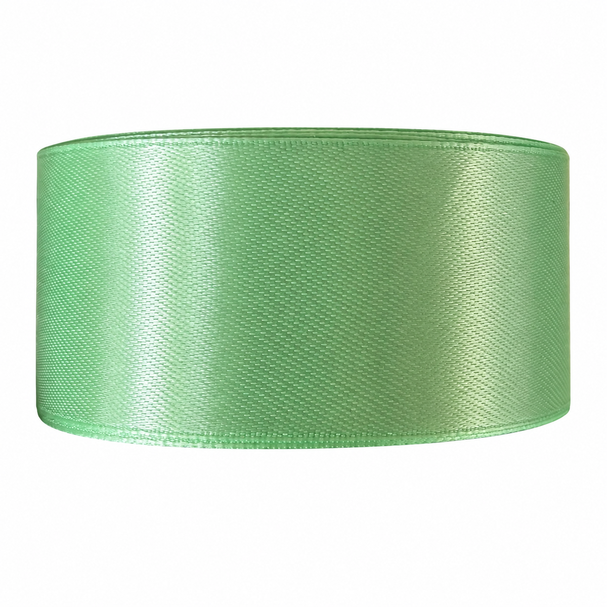 Cinta satín 4 cm x 25 yardas color Verde manzana referencia 1128 - Natuflor