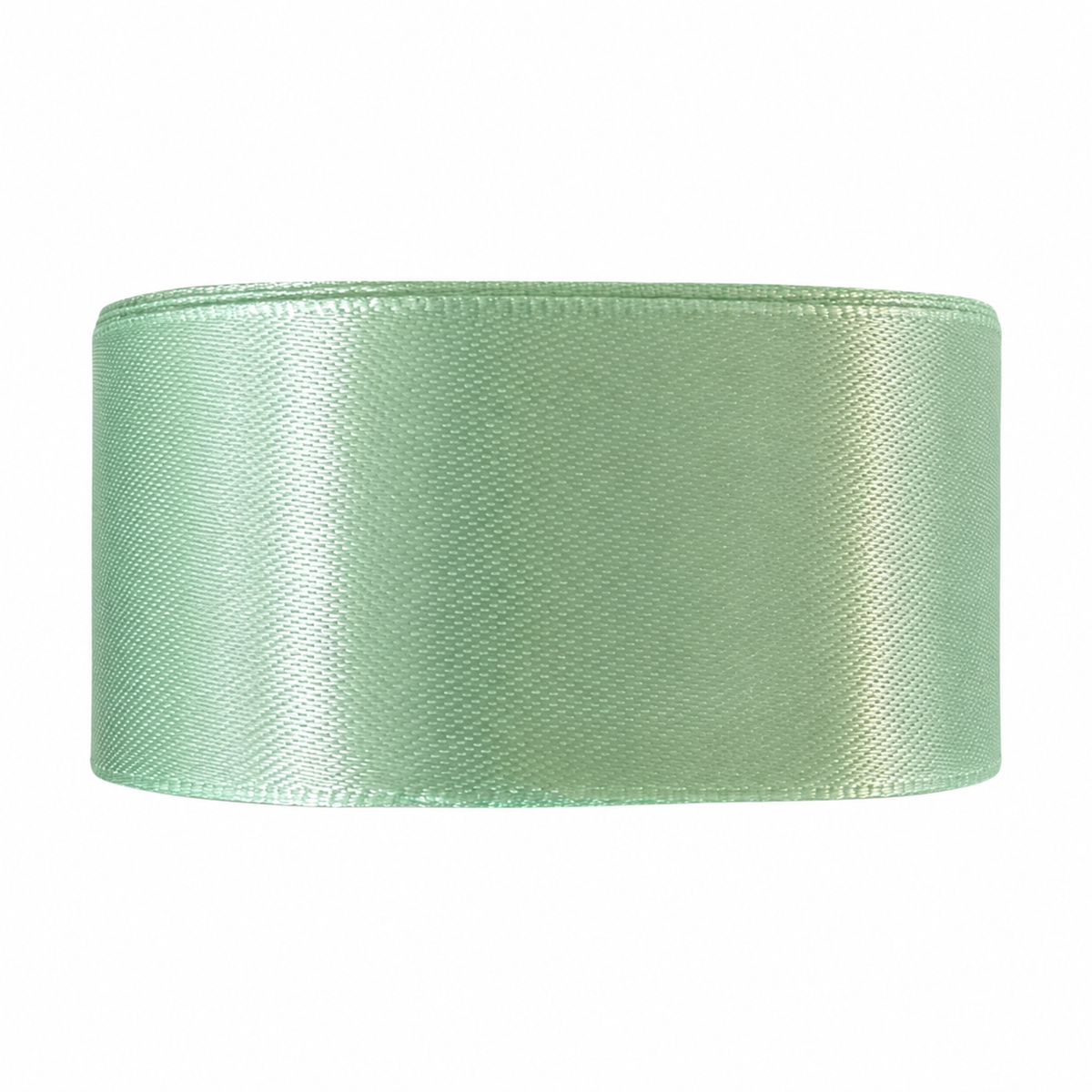 Cinta satín 4 cm x 25 yardas color Verde pastel referencia 1129 - Natuflor
