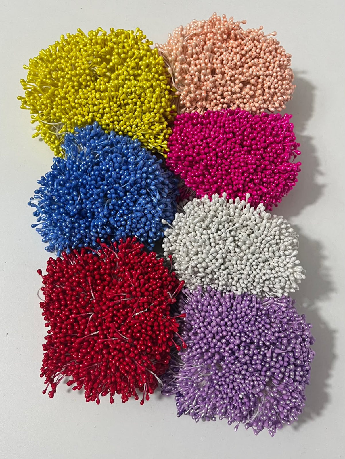 Pistilos para flores - colores disponibles - paquete x 300 unidades