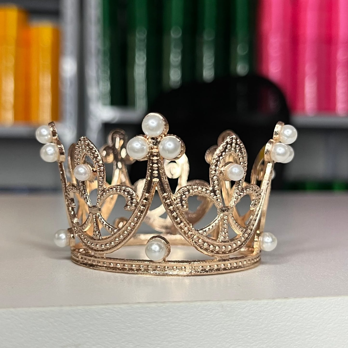 Corona metálica 5 cm - Oro rosa